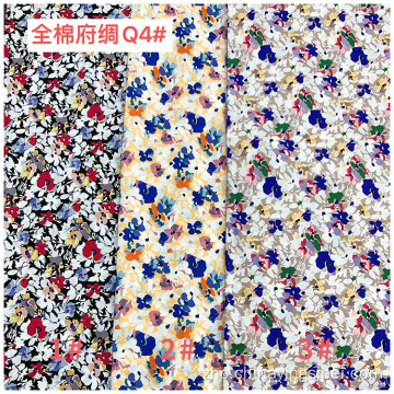 Stocklot纺织品100％棉花邮报数字印刷面料